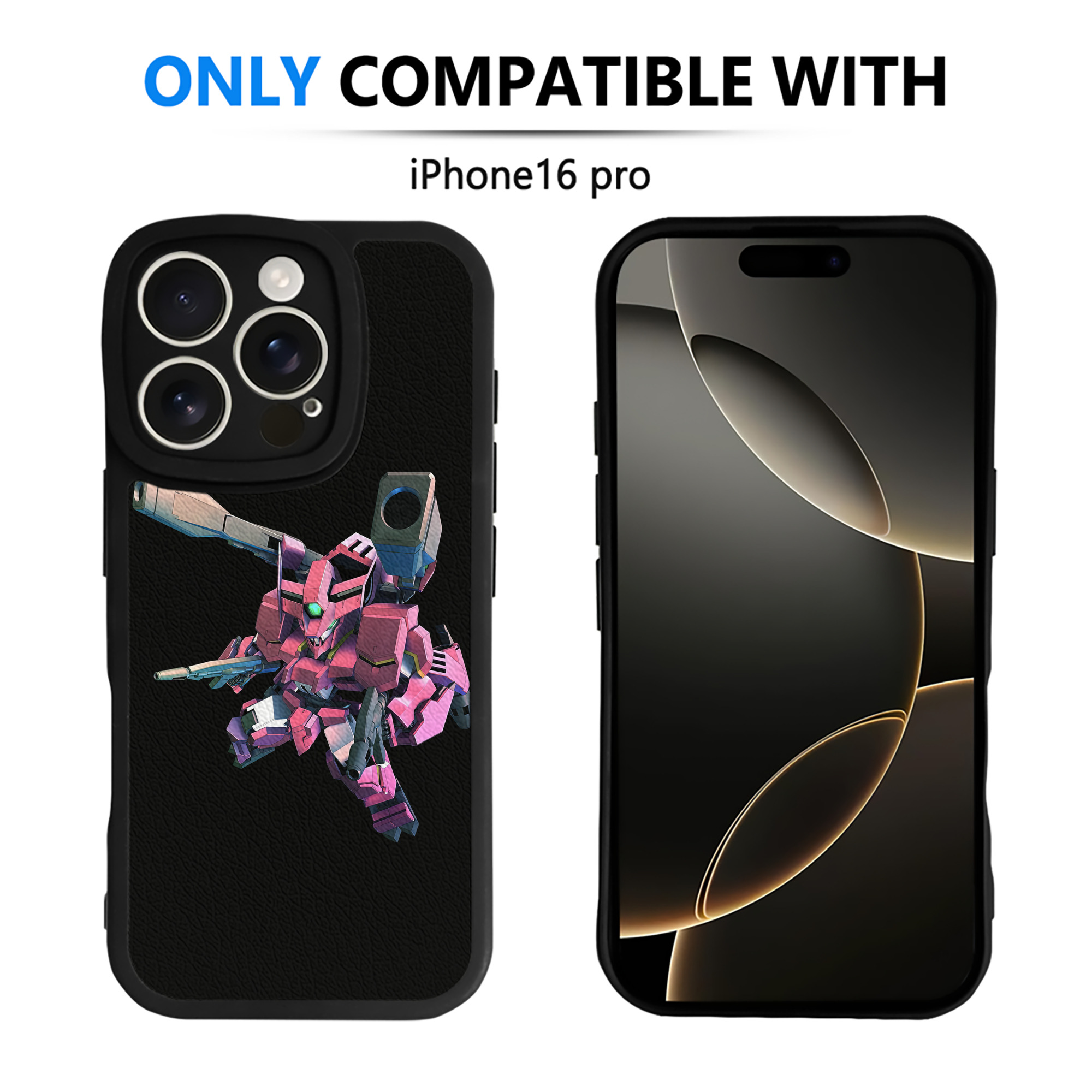 （画像用） 機動戦士ガンダム Mobile Suit Gundam 【iPhone 16シリーズ対応】シリコンスマホケース（レザー調） 材質：シリコン